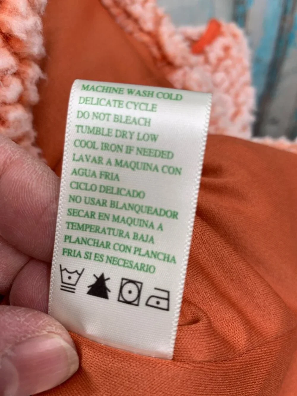 Green Tea Ladies XL Orange Sherpa Fleece Vest With Pockets & Zip Front